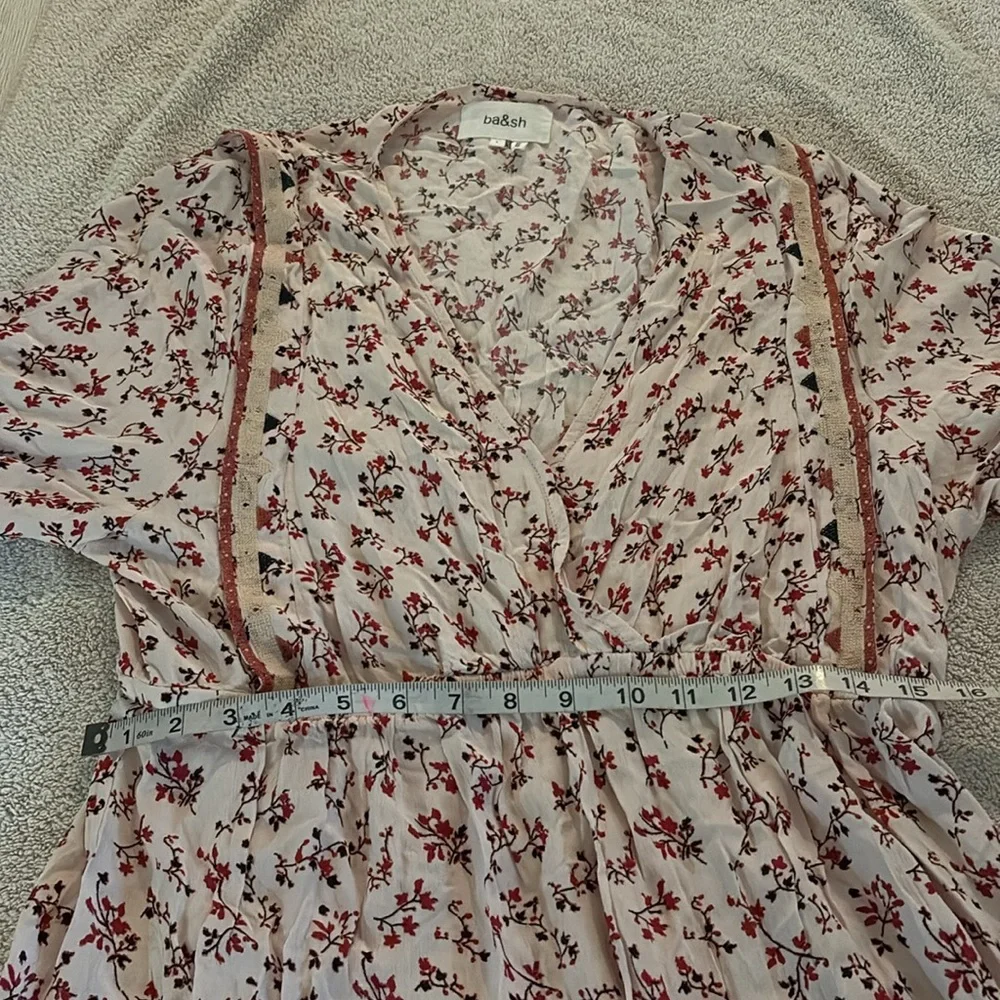 Ba&sh Sete short pretty and comfy floral bohemian style dress with elastic waist